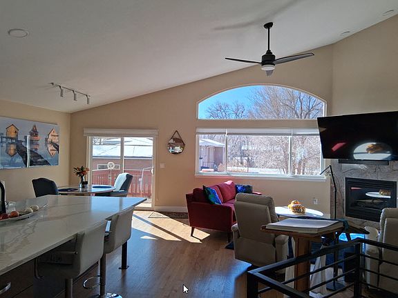 Living area--kitchen open to living room