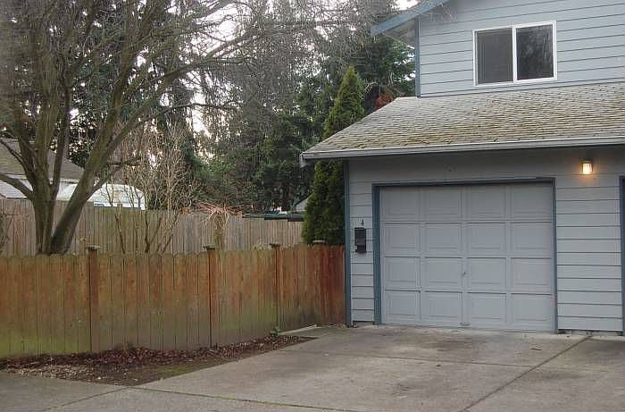 Front of garage area