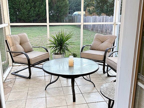 Fully fenced backyard 