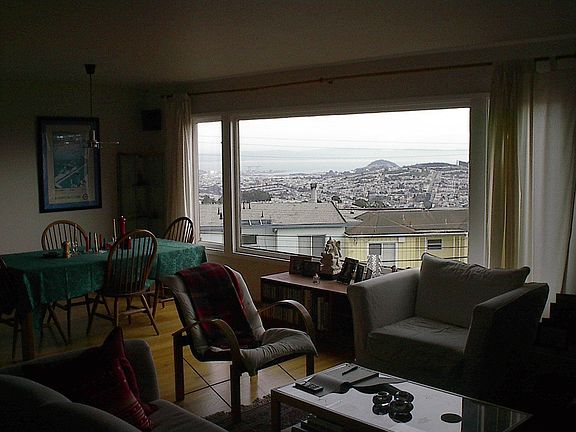 Living room with view