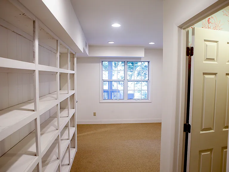 Shelving on 3rd bedroom (lowest level)