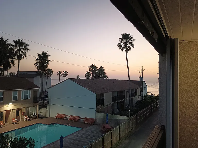 view from the balcony