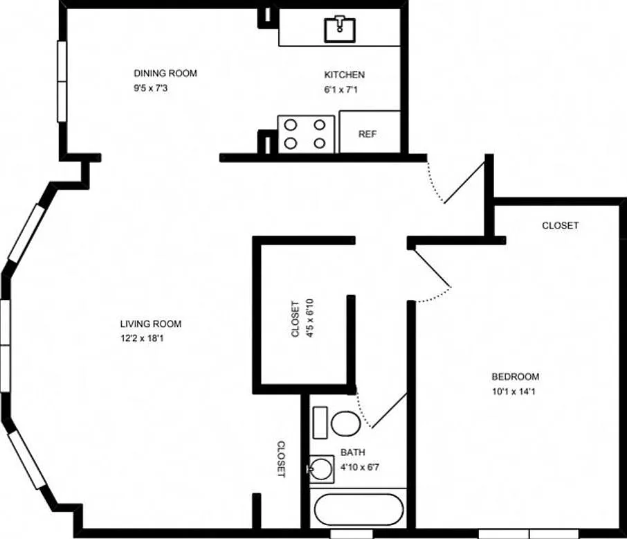1 bed, 600 sqft, $1,685 — Photo 2