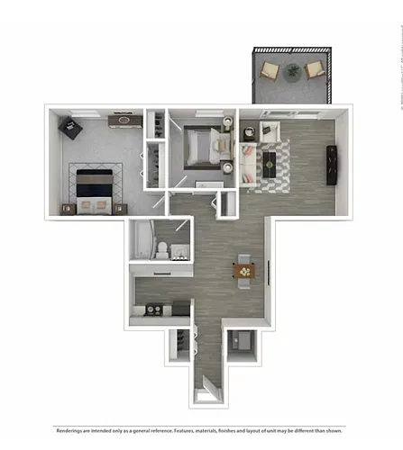 Floor plan 2b1b Tax Credit Platinum