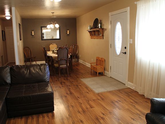 Living, dining, front door