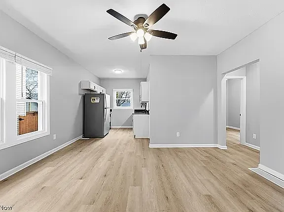 Dining room and kitchen