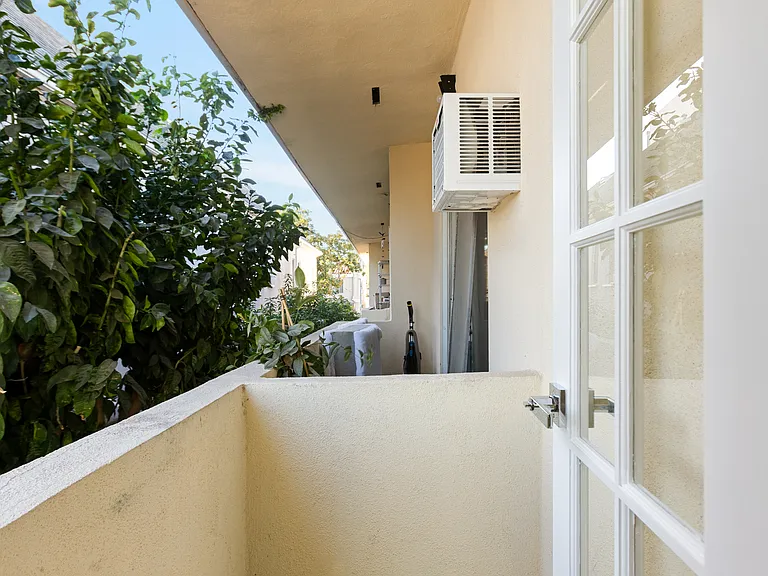 Balcony off living room