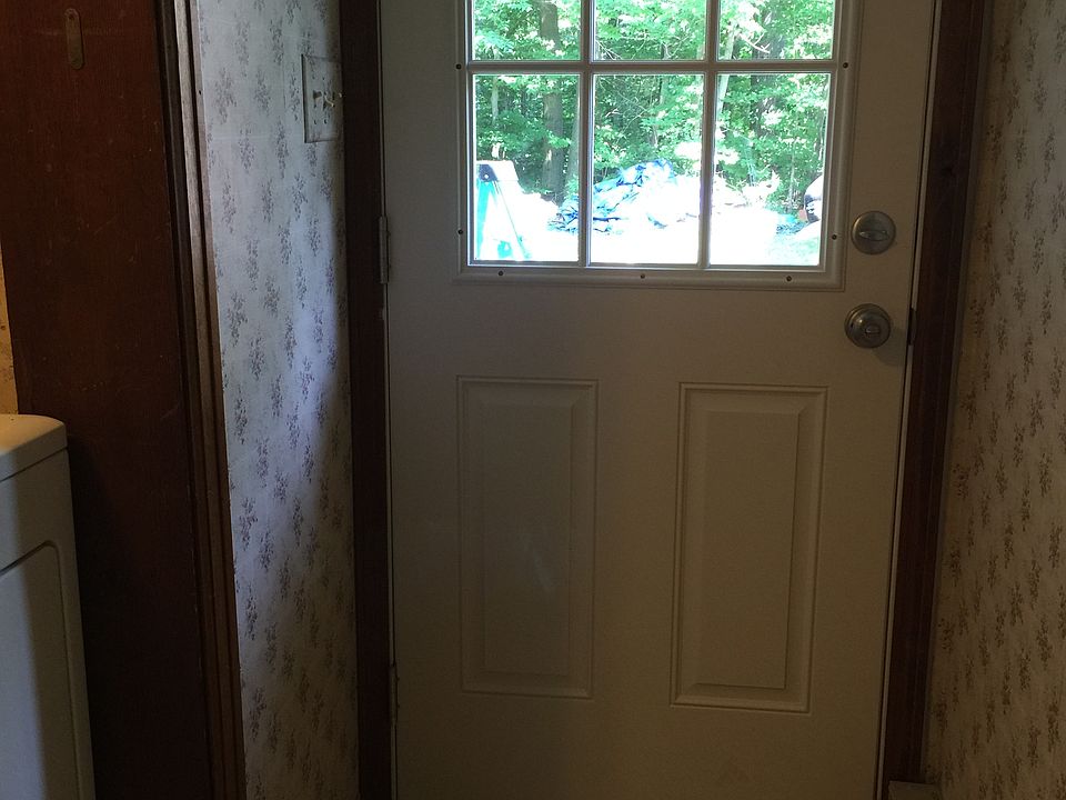 Door of the laundry area