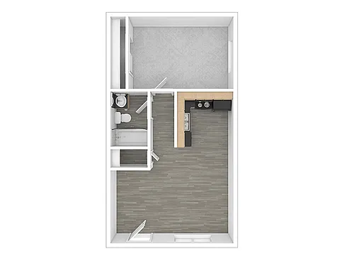 Floor plan 1 Bedroom 1 Bathroom