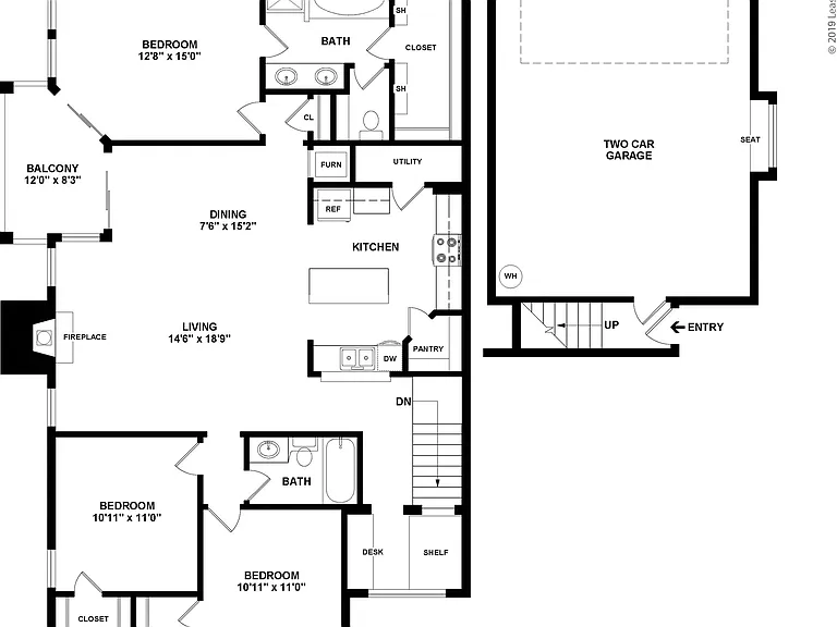 C2: Beds - 3: Baths - 2: SqFt Range - 1597 to 1597