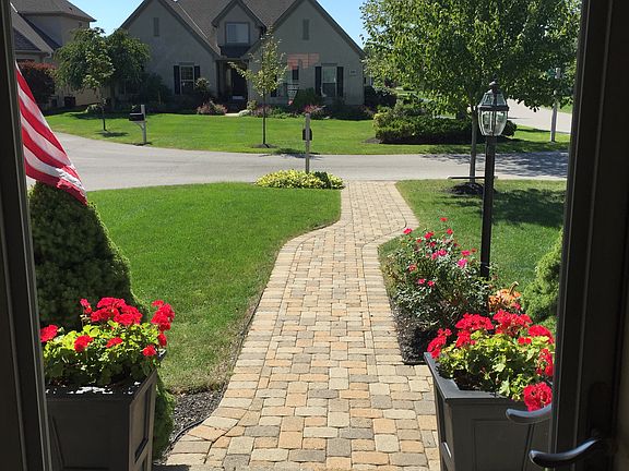 Beautiful paver entrance!