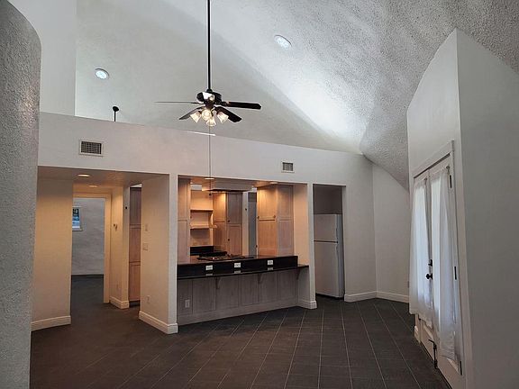 Kitchen and living/dining area