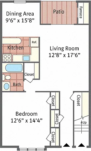 Floor plan One Bedroom