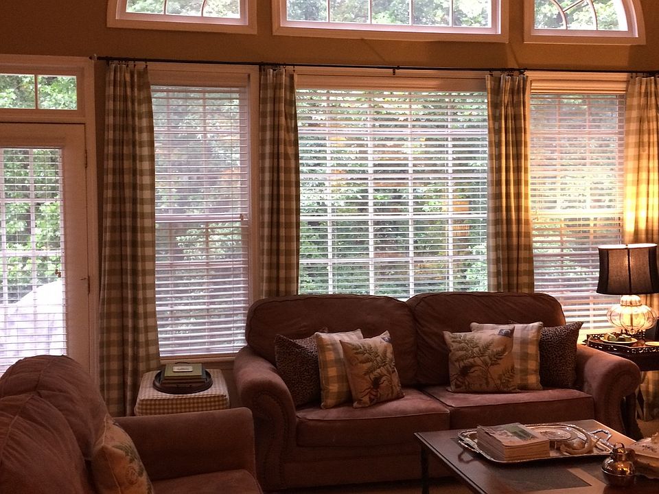 Family room wall of windows