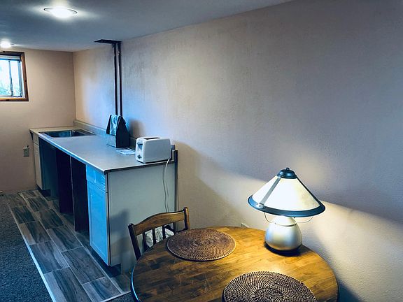 Kitchenette - we are adding some shelving and you_ll have a small convection oven, induction burner, and microwave to prepare simple meals.