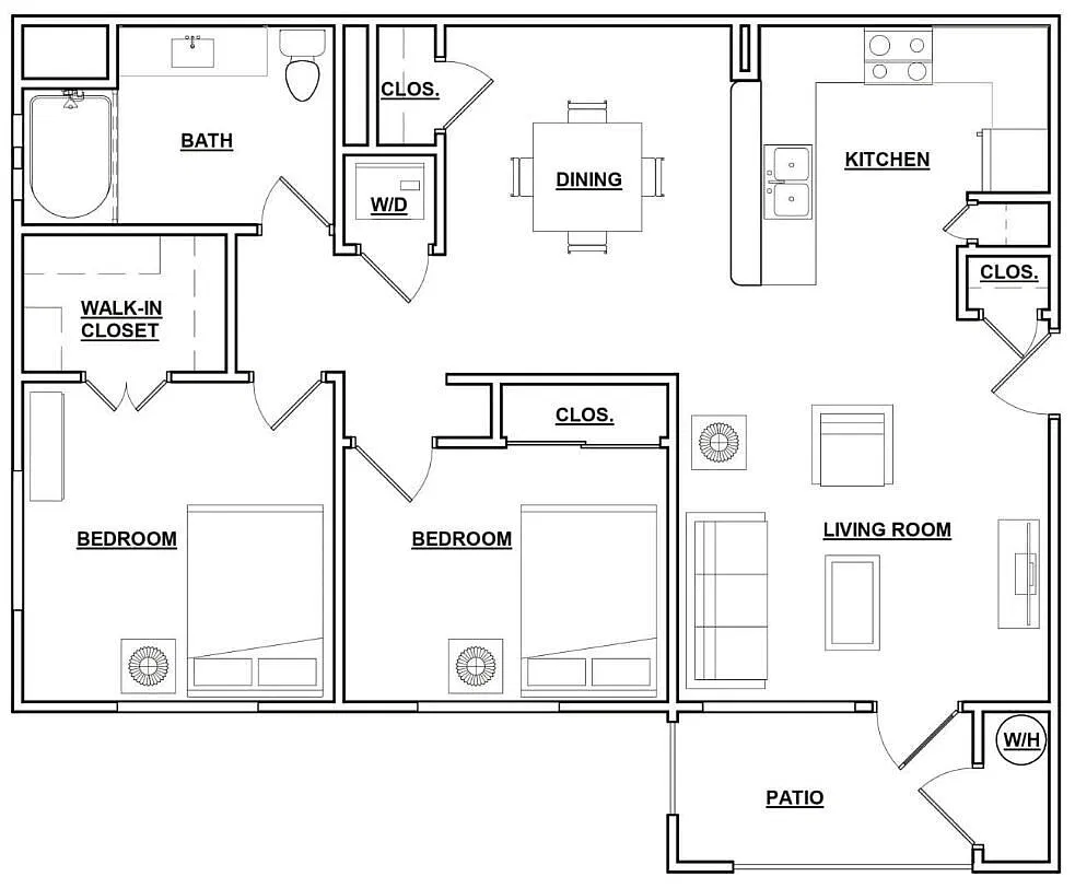 Floor plan 2A1 Renovated