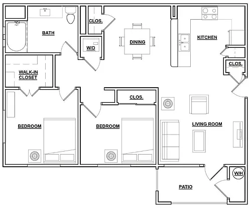 Floor plan 2A1 Renovated