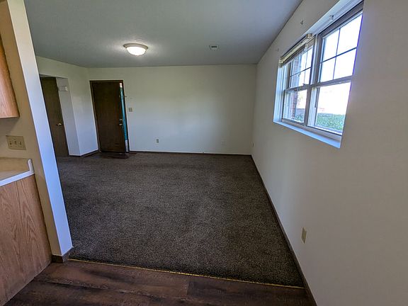 Living room from the dining room & kitchen
