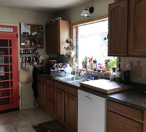 Kitchen with Garden Window