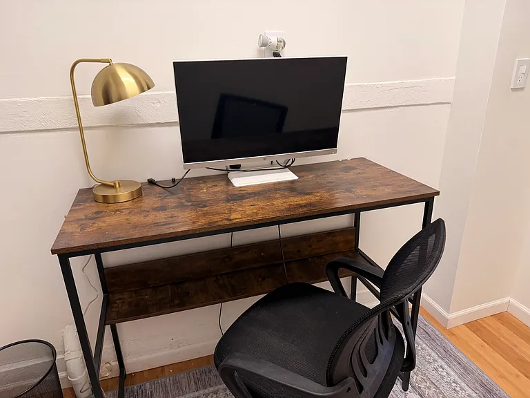 Office area off main floor and W/D area