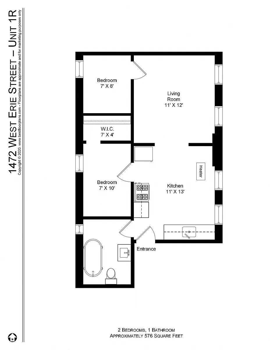 Floor plan Two bedroom