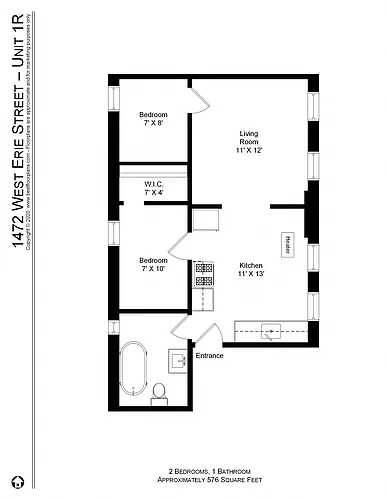 Floor plan Two bedroom