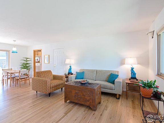 Living room and dining room