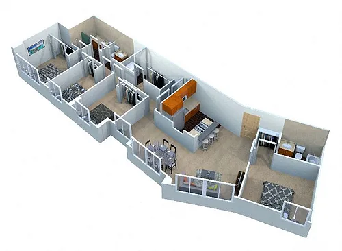 Floor plan Four Bedroom