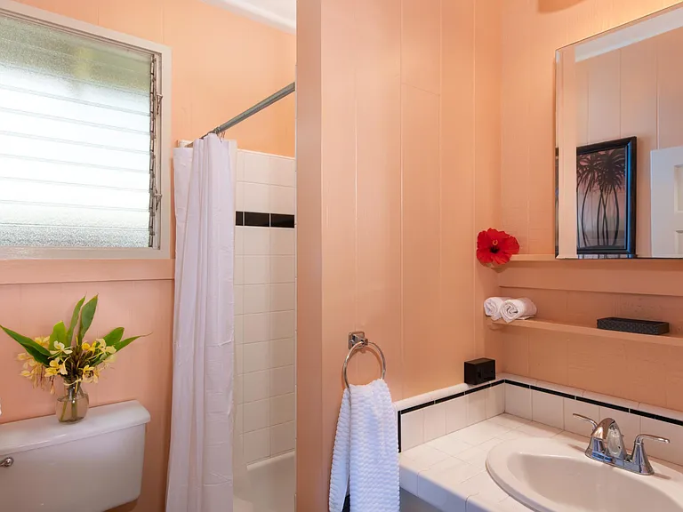 bathroom (tub, sink, toilet