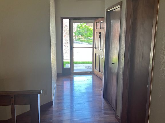 Front door view from living room.