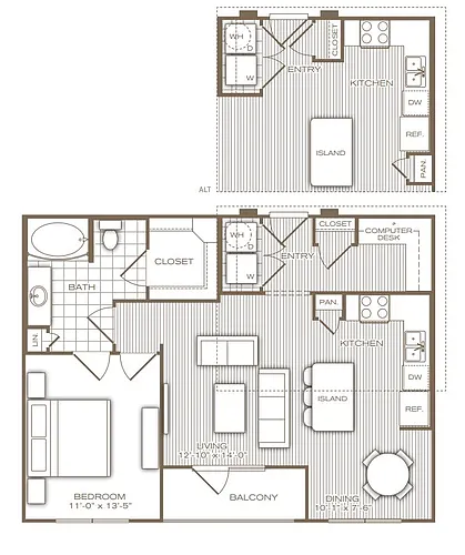 Floor plan Peninsula