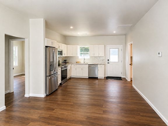 Open-concept living area and kitchen