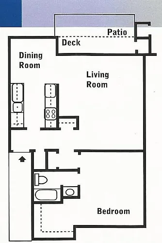 Floor plan 1 Bed Flat