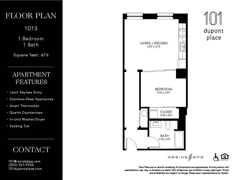 Floor plan 1D13