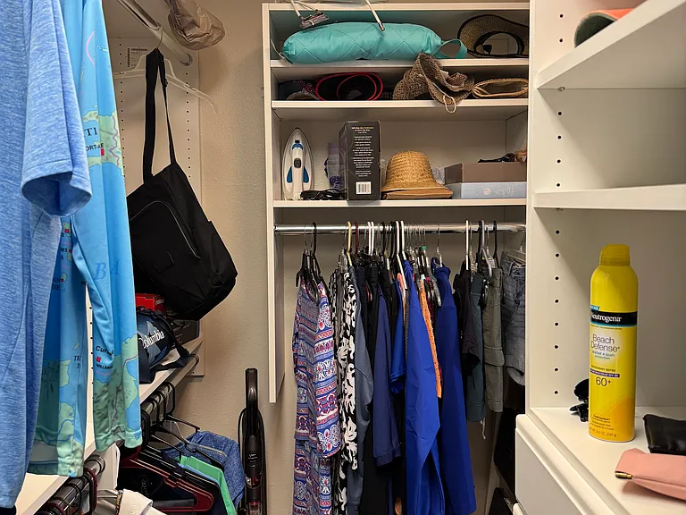 Walk in master closet