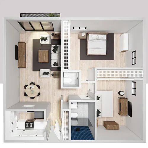 Floor plan Two Bedroom