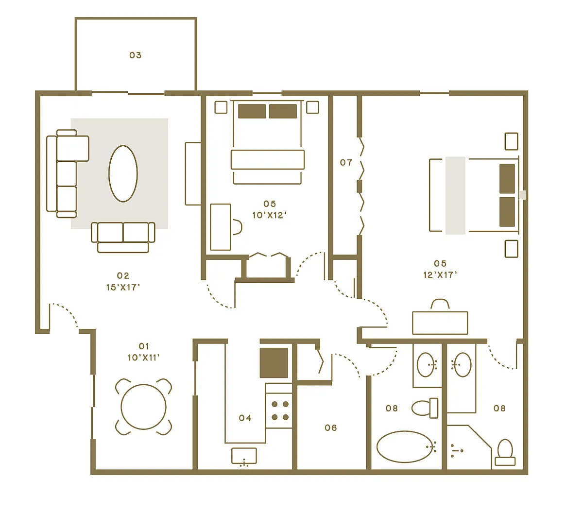 Floor plan The Bluffview