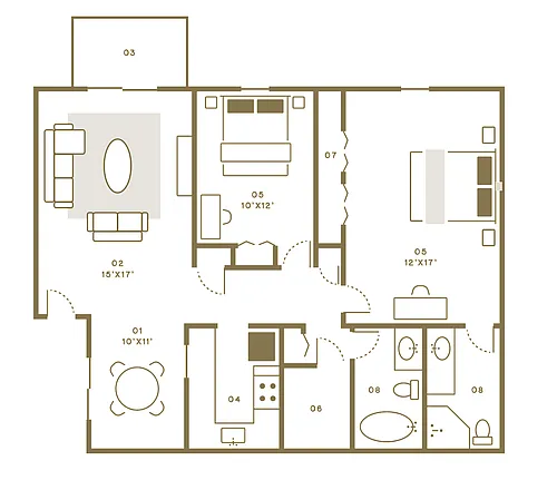 Floor plan The Bluffview