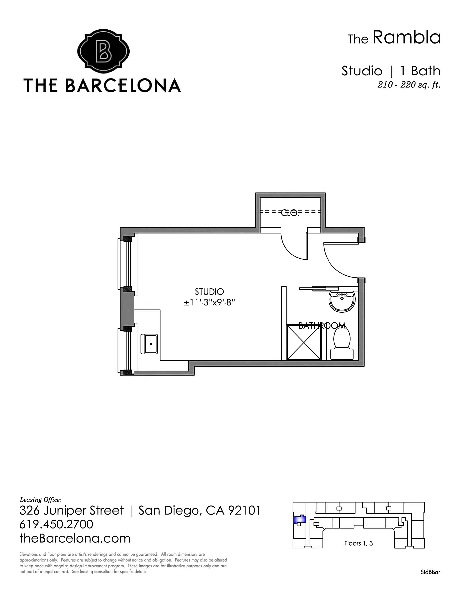 Floor plan Rambla