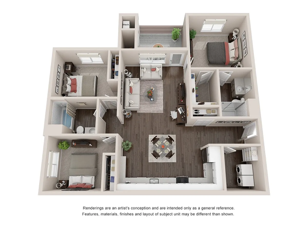 Floor plan 3 Bedrooms