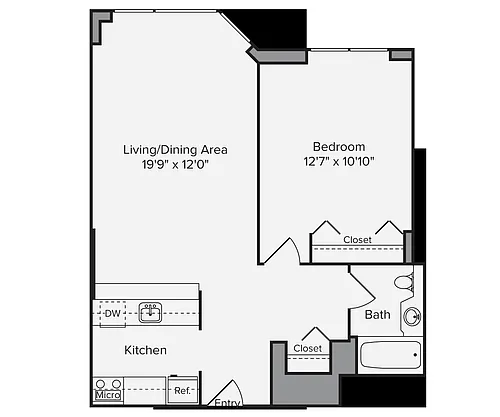 Floor plan A1-667-H-M-Classic