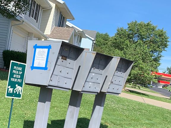 Short walk to mailboxes