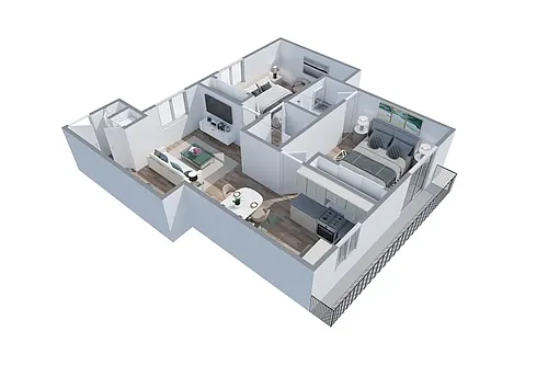Floor plan 2 Bedroom