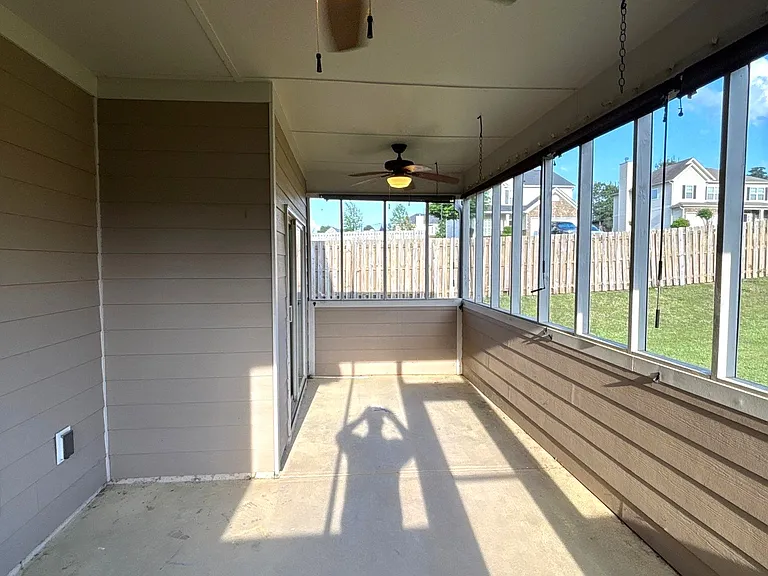 Screened in back porch