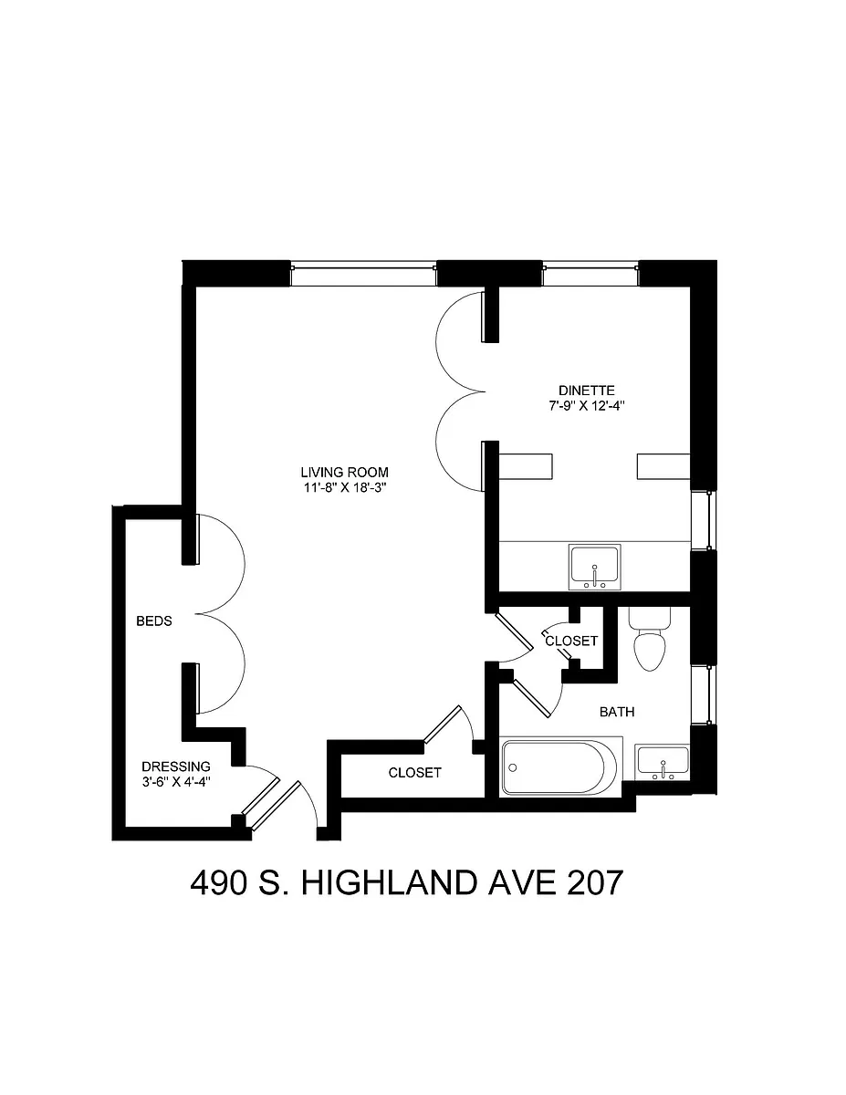 Floor plan Studio "07