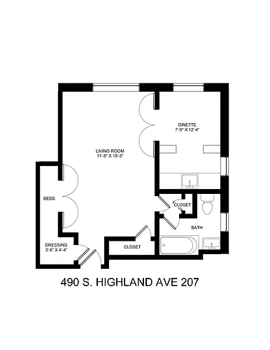 Floor plan Studio "07
