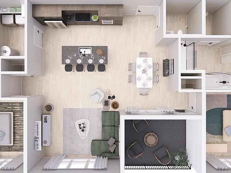 2D - Signature West - 1404sf 2D - Signature West - 1404sf