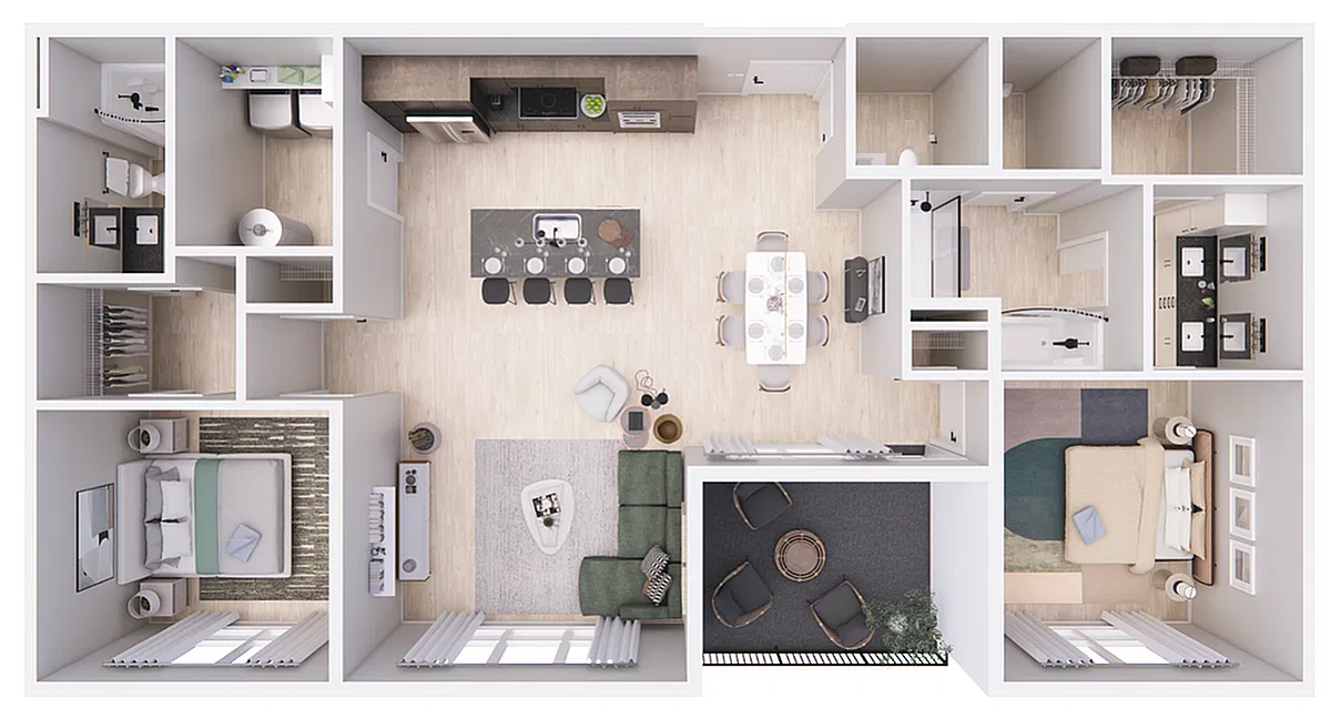 Floor plan South Bank-2D Signature West