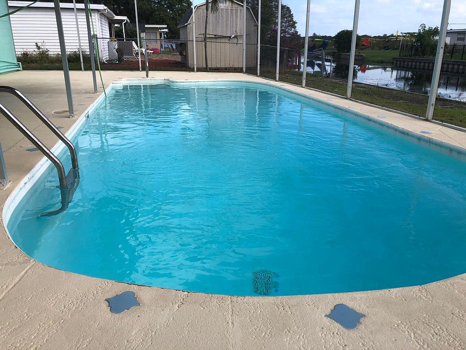 Refurbished pool, like new.