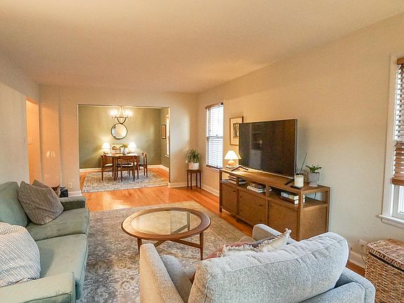 Spacious living room with ample room for furnishings.